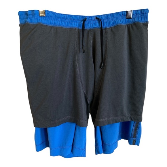 Lululemon Athletica Run Response Mens Blue Short Size Large Waist 36” Length 19” - Picture 5 of 14